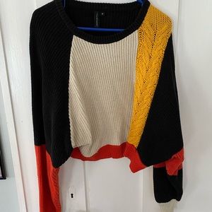 Patchwork sweater